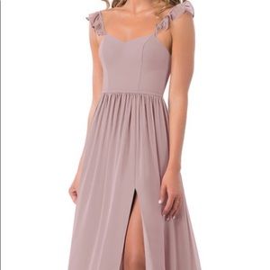 Floor length mauve gown